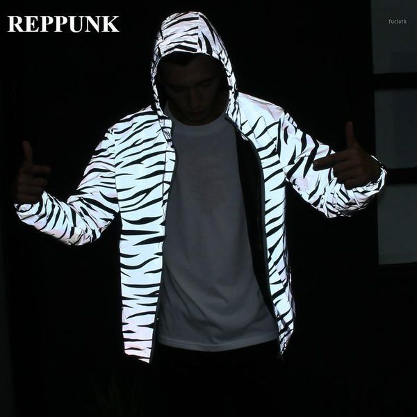 reflective striped hooded jacket men / women 2019 autumn fluorescent male jackets and casual steetwear windbreaker coats1, Black;brown
reflective striped hooded jacket men / women 2019 autumn fluorescent male jackets and casual steetwear windbreaker coats1, Black;brown