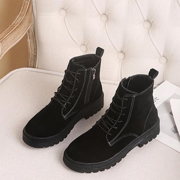 women ankle boots ladies zipper non slip cross tied shoes female short boot comfortable casual outdoor retro style footwear hot, Black
women ankle boots ladies zipper non slip cross tied shoes female short boot comfortable casual outdoor retro style footwear hot, Black