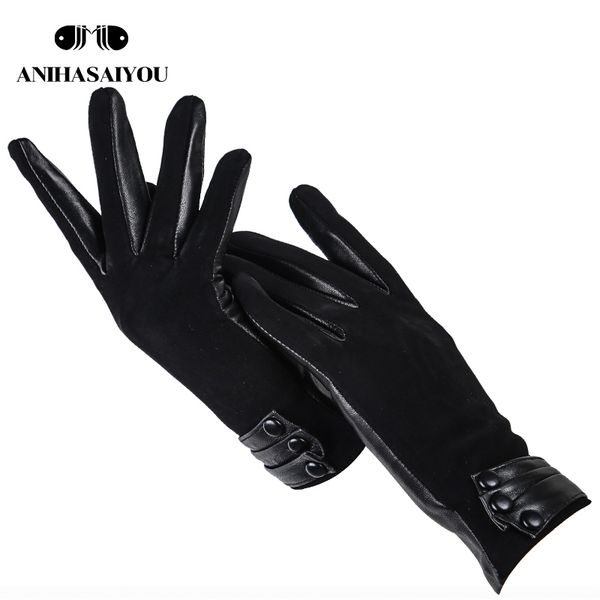 fashion short gloves,sheepskin gloves,high grade matte leather black genuine women' winter gloves- 0715, Blue;gray
fashion short gloves,sheepskin gloves,high grade matte leather black genuine women' winter gloves- 0715, Blue;gray