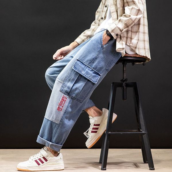 denim мужские 2020 осень новая мода рабочая одежда рабочая одежда карман случайные lanyard прямые брюки трубки fjdzd, Blue
denim мужские 2020 осень новая мода рабочая одежда рабочая одежда карман случайные lanyard прямые брюки трубки fjdzd, Blue