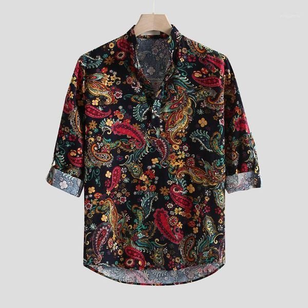 men's clothing floral printing vintage slim streetwear casual shirts long sleeve pullover dress shirt plus size camisas hombre1, White;black
men's clothing floral printing vintage slim streetwear casual shirts long sleeve pullover dress shirt plus size camisas hombre1, White;black