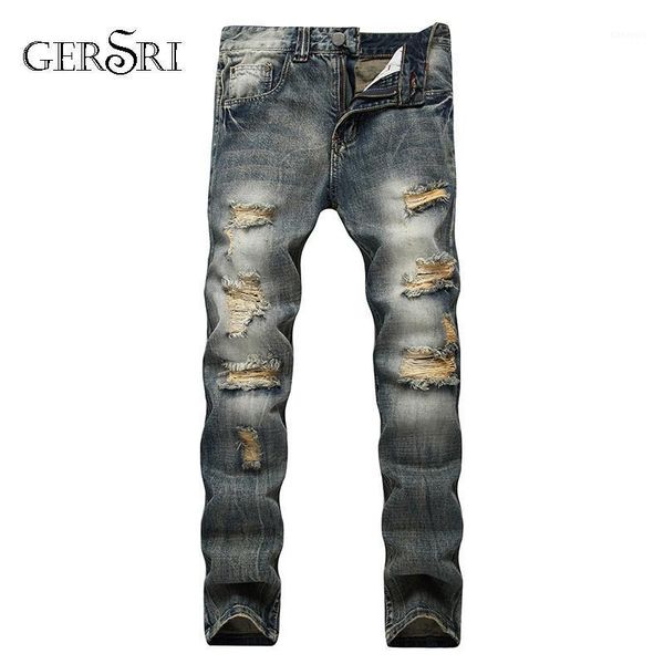gersri streetwear mens jeans ripped denim pants new biker jeans men straight patch plus size1, Blue
gersri streetwear mens jeans ripped denim pants new biker jeans men straight patch plus size1, Blue