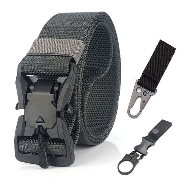 military tactical belts men's soft nylon army style magnetic buckle jeans pants waist outdoor hunting accessories 220315, Black;brown
military tactical belts men's soft nylon army style magnetic buckle jeans pants waist outdoor hunting accessories 220315, Black;brown
