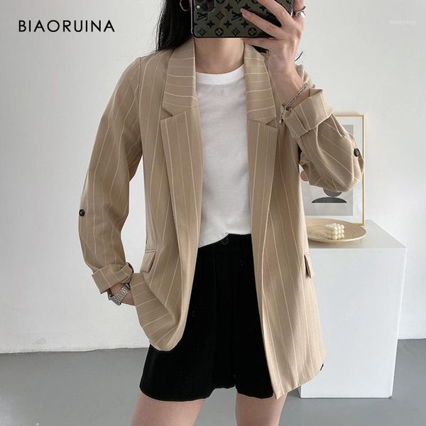 biaoruina 4 colors women's 2020 spring new arrival elegant loose simple straight blazer coat long sleev office lady outerwear1, White;black
biaoruina 4 colors women's 2020 spring new arrival elegant loose simple straight blazer coat long sleev office lady outerwear1, White;black