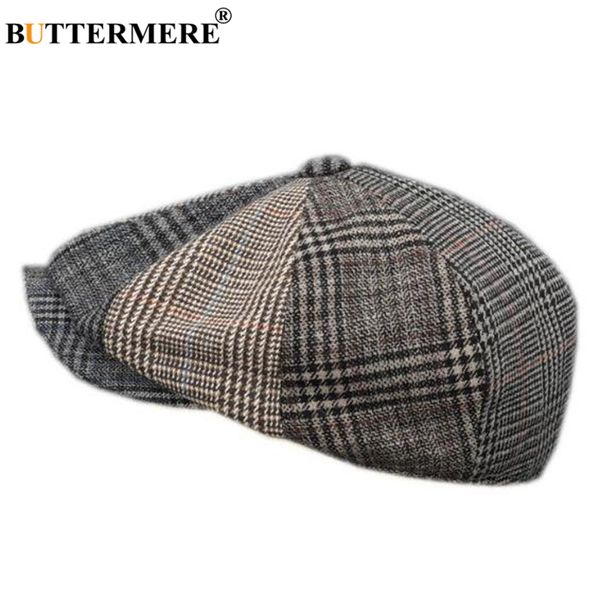 buttermere plaid newsboy caps men wool houndstooth flat cap male brand designer duckbill autumn winter painter octagonal hats t200323, Blue;gray
buttermere plaid newsboy caps men wool houndstooth flat cap male brand designer duckbill autumn winter painter octagonal hats t200323, Blue;gray