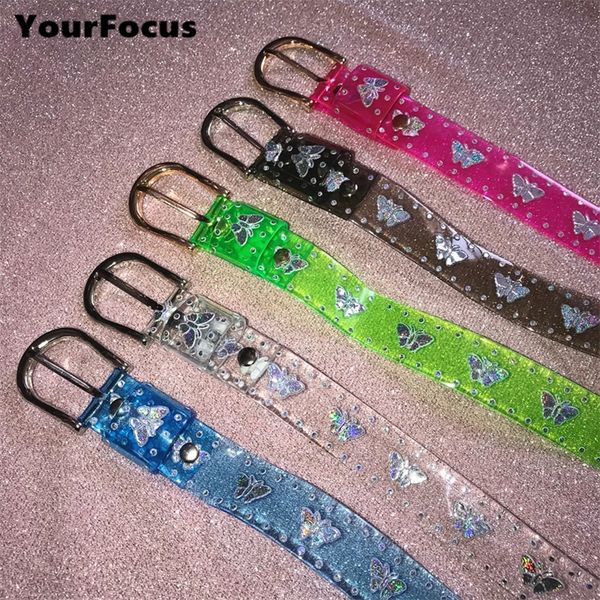 6 colors cute sweet vintage 90s thunderbolt multicolored laser butterfly belt transparent jelly belt women y200520, Black;brown
6 colors cute sweet vintage 90s thunderbolt multicolored laser butterfly belt transparent jelly belt women y200520, Black;brown