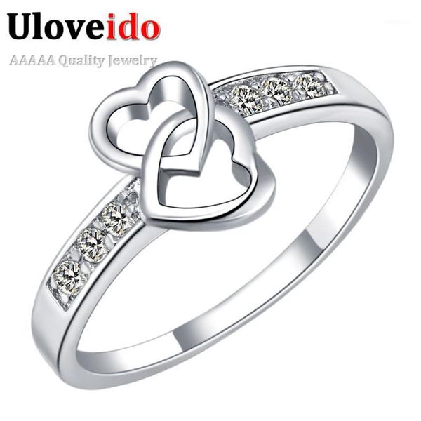 uloveido love heart ring korean fashion rings silver color crystal wedding rings wholesale bijouterie bague femme 40% off j3281, Slivery;golden
uloveido love heart ring korean fashion rings silver color crystal wedding rings wholesale bijouterie bague femme 40% off j3281, Slivery;golden