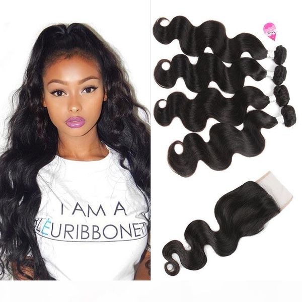 brazilian body wave virgin hair weave with closure brazilian peruvian indian malaysian 4x4 lace closure with bundles remy human hair wefts, Black
brazilian body wave virgin hair weave with closure brazilian peruvian indian malaysian 4x4 lace closure with bundles remy human hair wefts, Black