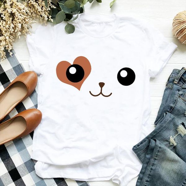 women t shirt cartoon dog face print tshirt women short sleeve o neck loose t shirt ladies summer causal tee shirt clothes, White
women t shirt cartoon dog face print tshirt women short sleeve o neck loose t shirt ladies summer causal tee shirt clothes, White