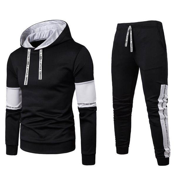 men's casual hooded sweatshirts pants sets long sleeve jogging homme sports suit fashion drawstring patchwork tracksuit#z lj201117, Gray
men's casual hooded sweatshirts pants sets long sleeve jogging homme sports suit fashion drawstring patchwork tracksuit#z lj201117, Gray