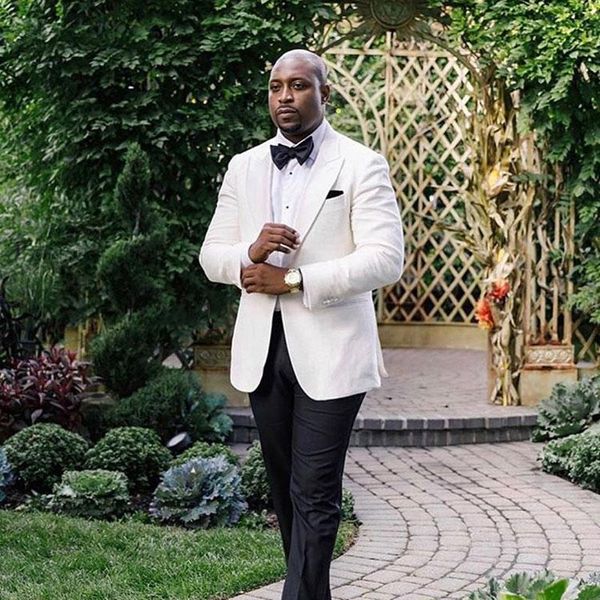 men's suits & blazers ivory groom tuxedo for wedding man costume homme mariage 2piece coat pants custom made terno masculino, White;black
men's suits & blazers ivory groom tuxedo for wedding man costume homme mariage 2piece coat pants custom made terno masculino, White;black