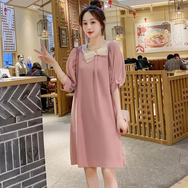 726# 2021 summer korean fashion maternity dress sweet lovely chiffon straight clothes for pregnant women chic lovely pregnancy1, White
726# 2021 summer korean fashion maternity dress sweet lovely chiffon straight clothes for pregnant women chic lovely pregnancy1, White