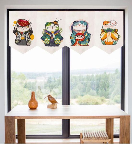 new japanese fortune cat curtains cortinas curtain pennant window customize partition home toilet restaurant kitchen door
new japanese fortune cat curtains cortinas curtain pennant window customize partition home toilet restaurant kitchen door