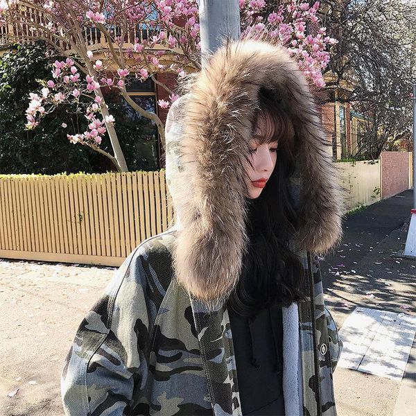 women's coat plush fur collar coat cotton clothes women's winter simple1, Black
women's coat plush fur collar coat cotton clothes women's winter simple1, Black