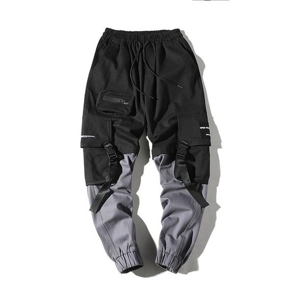 jogger pants fashion streetwear harem multi-pocket ribbon men hip harajuku overalls swearpants hop sport men's bpwpi, Black
jogger pants fashion streetwear harem multi-pocket ribbon men hip harajuku overalls swearpants hop sport men's bpwpi, Black