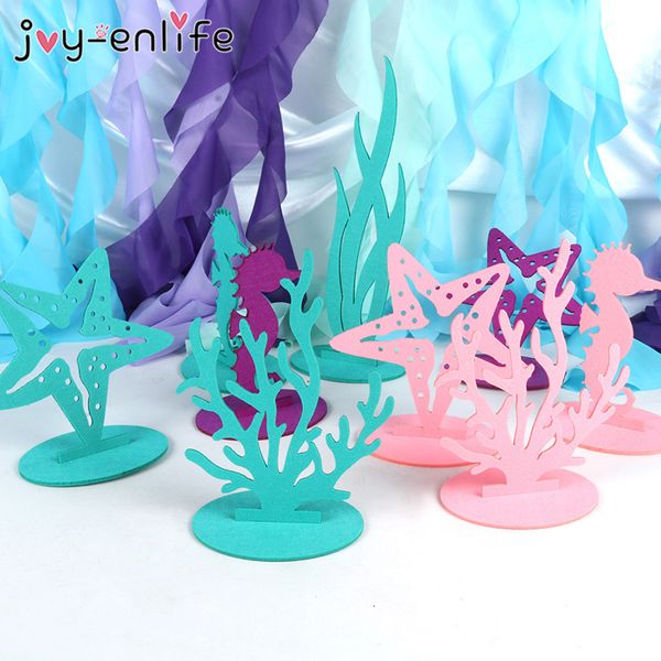 2pcs mermaid felt table ornament decoration for under the sea theme kids girl 1st birthday party baby shower supplies
2pcs mermaid felt table ornament decoration for under the sea theme kids girl 1st birthday party baby shower supplies