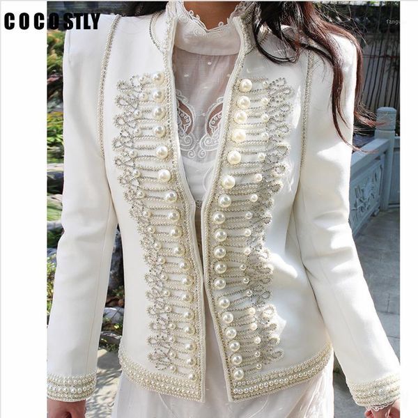 vintage women jacket coat fall clothes stand-collar heavy pearl button suit jackets outwear long sleeve lady coats, Black;brown
vintage women jacket coat fall clothes stand-collar heavy pearl button suit jackets outwear long sleeve lady coats, Black;brown
