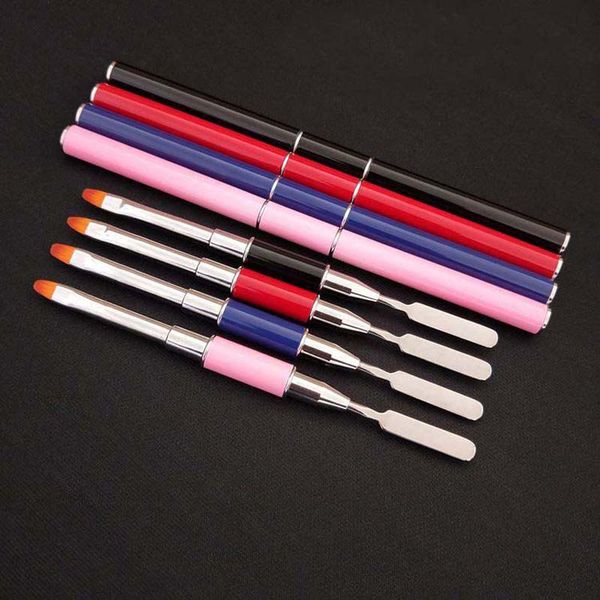 2 in 1 uv poly polish nail brush dual-ended slice shape poly nail gel brush tool for acrylic uv nail tips extension pink 0177, Silver
2 in 1 uv poly polish nail brush dual-ended slice shape poly nail gel brush tool for acrylic uv nail tips extension pink 0177, Silver