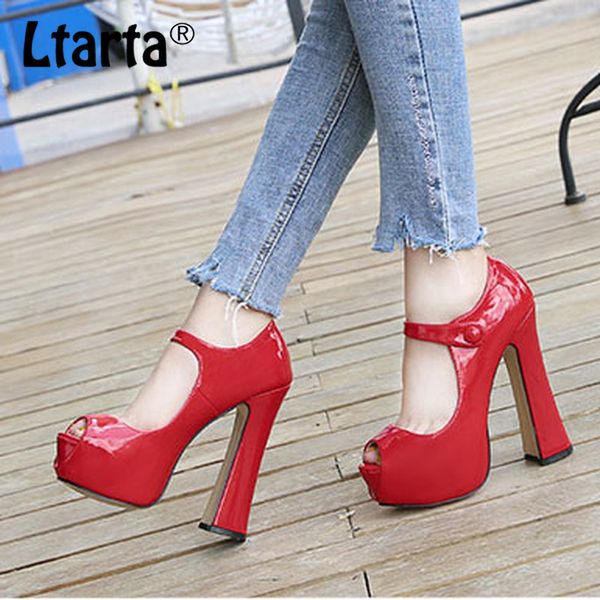 ltarta 2020 spring women fish toe platfrom red leopard elegant 14cm high heels 4cm buckle shoes woman wedding shoes wz y200702, Black
ltarta 2020 spring women fish toe platfrom red leopard elegant 14cm high heels 4cm buckle shoes woman wedding shoes wz y200702, Black