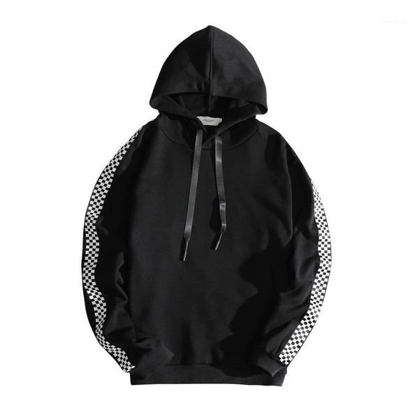 m-3xl hoodies men 2018 new solid casual spring hip hop men hoodies male slim fit mens and sweatshirts1, Black