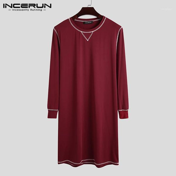 incerun men robes sleepwear long sleeve round neck soft solid leisure homewear nightgown cozy mens bathrobes dressing gown s-5xl1, Black;brown
incerun men robes sleepwear long sleeve round neck soft solid leisure homewear nightgown cozy mens bathrobes dressing gown s-5xl1, Black;brown