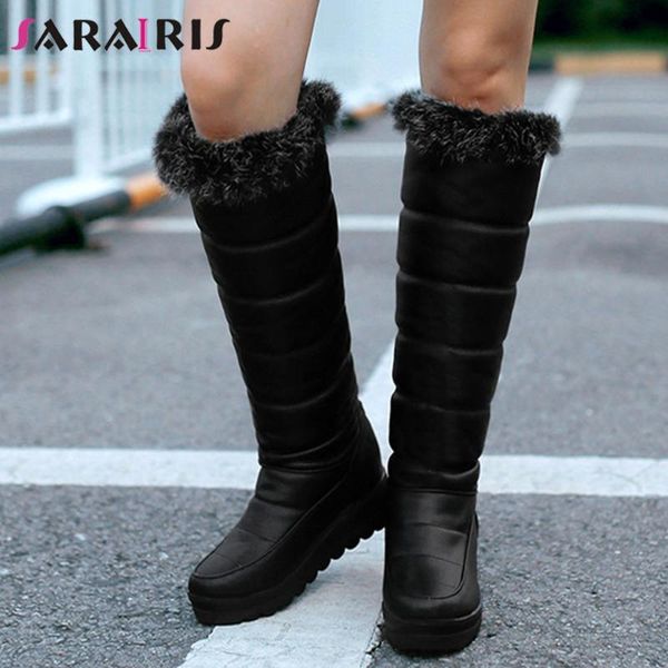 boots fashion female winter warm fur outdoor knee high women platform wedges heels plush shoes woman, Black
boots fashion female winter warm fur outdoor knee high women platform wedges heels plush shoes woman, Black