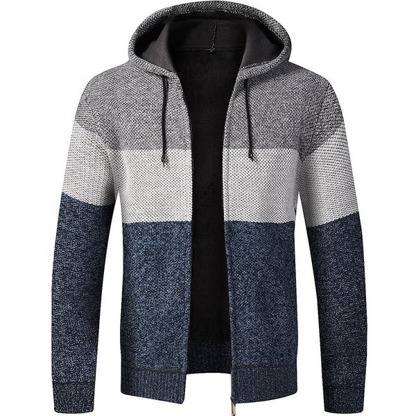 sweater coat men autumn winter thick warm hooded cardigan jumpers men striped wool liner zipper patchwork fleece coats 201105, White;black
sweater coat men autumn winter thick warm hooded cardigan jumpers men striped wool liner zipper patchwork fleece coats 201105, White;black