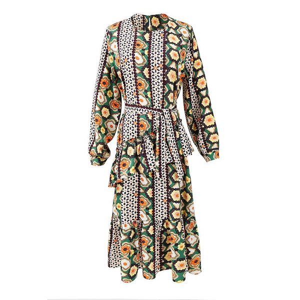 superaen 2020 plus size autumn and winter new lace up floral print full mid-calf dresses women, Black;gray
superaen 2020 plus size autumn and winter new lace up floral print full mid-calf dresses women, Black;gray