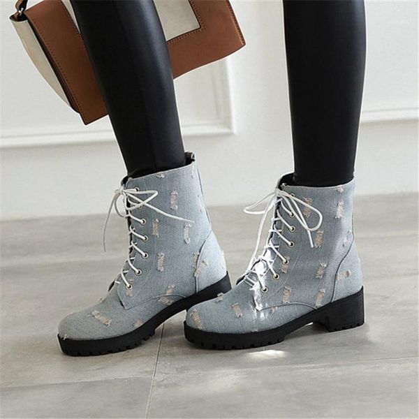 boots pxelena 2021 autumn denim women vintage holes lace up chunky square heel combat knight cowboy shoes1, Black
boots pxelena 2021 autumn denim women vintage holes lace up chunky square heel combat knight cowboy shoes1, Black