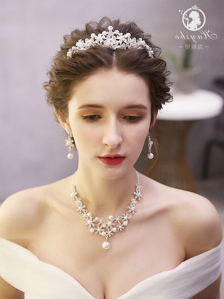 msuper headdress 2020 new korean fairy bridal crown necklace earrings white dress wedding hair accessories set k, Silver
msuper headdress 2020 new korean fairy bridal crown necklace earrings white dress wedding hair accessories set k, Silver