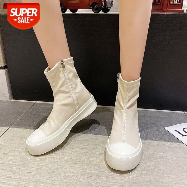 lucyever autumn winter flat ankle boots for women round toe side zipper platform shoes woman comfortable soft pu leather botas #je5l, Black
lucyever autumn winter flat ankle boots for women round toe side zipper platform shoes woman comfortable soft pu leather botas #je5l, Black