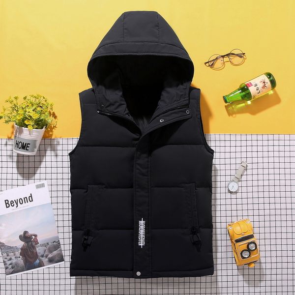 2020 new thickened clothing autumn winter waistcoat men's warm, comfortable and light work sleeveless cotton, Black;white
2020 new thickened clothing autumn winter waistcoat men's warm, comfortable and light work sleeveless cotton, Black;white