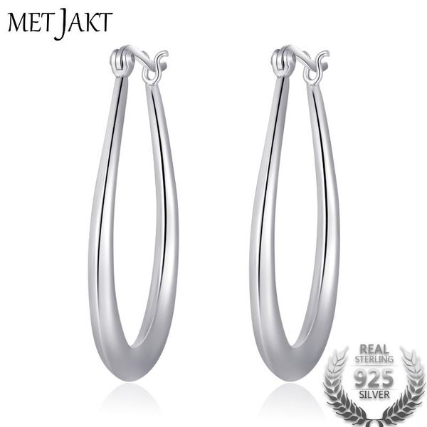 metjakt classic oval hoop earrings wives fashion jewelry 925 sterling silver large circle huggie for women gift, Golden;silver
metjakt classic oval hoop earrings wives fashion jewelry 925 sterling silver large circle huggie for women gift, Golden;silver