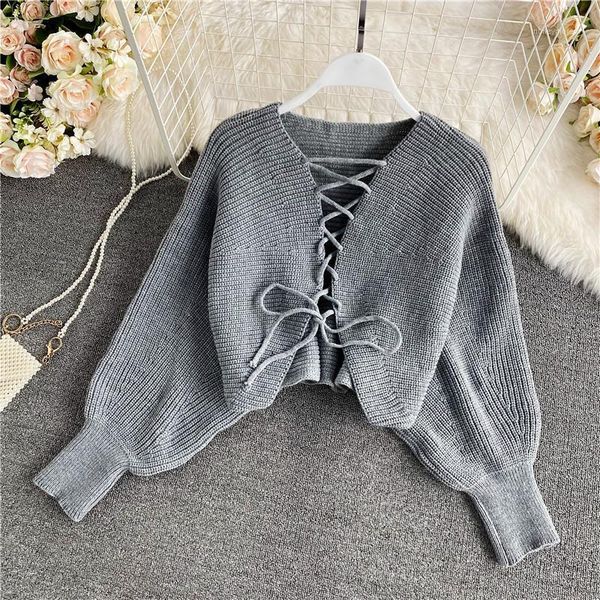 women's knits & tees 2021 autumn winter v-neck bat-sleeved sweater women's slim cross-tie wide loose outer wear short coat uk5291, White
women's knits & tees 2021 autumn winter v-neck bat-sleeved sweater women's slim cross-tie wide loose outer wear short coat uk5291, White