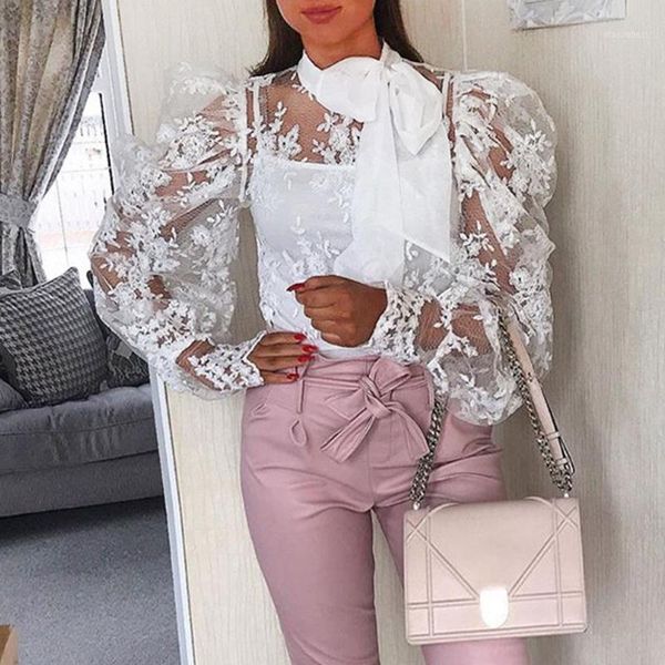2020 white lace blouse women mesh see through long sleeve summer sweet girl elegant office shirt bow collar fashion 1
2020 white lace blouse women mesh see through long sleeve summer sweet girl elegant office shirt bow collar fashion 1