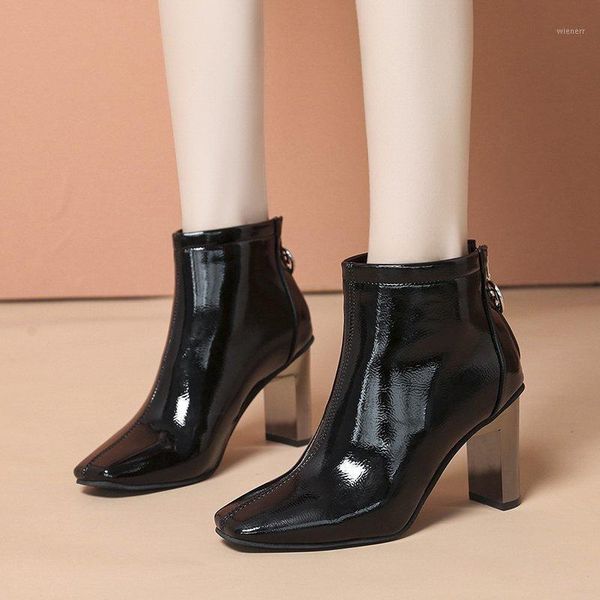elegant women fashion ankle boots heels sewing square heel ankle boots for women high heels fashion tube short ladies 20211, Black
elegant women fashion ankle boots heels sewing square heel ankle boots for women high heels fashion tube short ladies 20211, Black