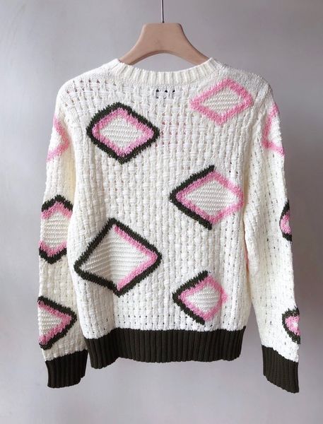 2020 spring autumn milan runway sweater o neck long sleeve women's sweater high end jacquard pullover women designer sweater 0704-8, White;black
2020 spring autumn milan runway sweater o neck long sleeve women's sweater high end jacquard pullover women designer sweater 0704-8, White;black