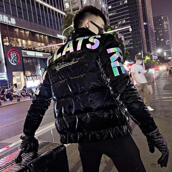 2021 new korean winter bright cotton coat men's trend colorful short social spirit boy men's jacket, Tan;black
2021 new korean winter bright cotton coat men's trend colorful short social spirit boy men's jacket, Tan;black