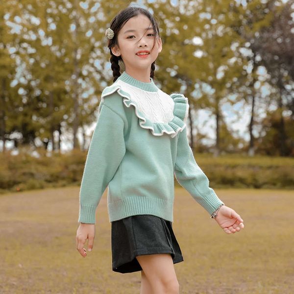wear autumn winter new girls' 2020 round neck middle and large children's pullover sweater 3nonn3p3, Blue
wear autumn winter new girls' 2020 round neck middle and large children's pullover sweater 3nonn3p3, Blue