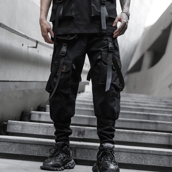 iidossan men cargo pants fashion black harem pants joggers men multi-pockets ribbons sweatpants streetwear casual pants 201126
iidossan men cargo pants fashion black harem pants joggers men multi-pockets ribbons sweatpants streetwear casual pants 201126