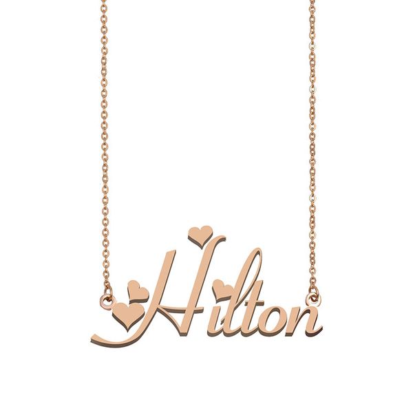 hilton name necklaces pendant custom personalized for women girls children friends mothers gifts 18k gold plated stainless steel, Silver
hilton name necklaces pendant custom personalized for women girls children friends mothers gifts 18k gold plated stainless steel, Silver