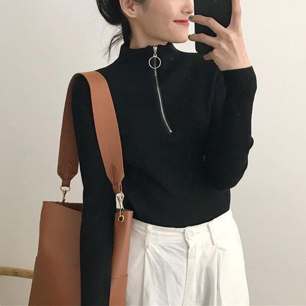 zipper turtleneck sweater women 2021 winter autumn ring christmas sweater women fashion vintage women sweater pull femme hiver, White;black
zipper turtleneck sweater women 2021 winter autumn ring christmas sweater women fashion vintage women sweater pull femme hiver, White;black