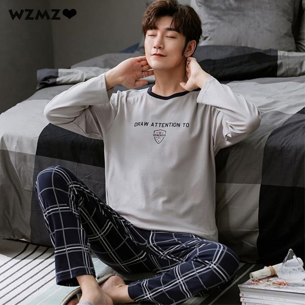 men's sleepwear autumn winter men cotton pajamas set casual suit long sleeve plaid pants warm comfortable pijama homewear nightwear, Black;brown
men's sleepwear autumn winter men cotton pajamas set casual suit long sleeve plaid pants warm comfortable pijama homewear nightwear, Black;brown