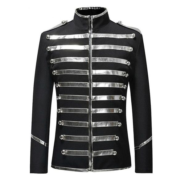 men's suits & blazers autumn sequin stage suit jacket men party dress fashion digital printing drama costume blazer costumes for singer, White;black
men's suits & blazers autumn sequin stage suit jacket men party dress fashion digital printing drama costume blazer costumes for singer, White;black