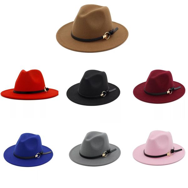 19 colors ins fedora hat for gentleman girls woolen brim jazz church band wide flat brim jazz hats panama caps, Blue;gray
19 colors ins fedora hat for gentleman girls woolen brim jazz church band wide flat brim jazz hats panama caps, Blue;gray