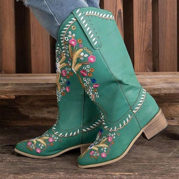 new women fashion boots low heel women shoes cool british embroidered design soft long boots party knee high botas mujer, Black
new women fashion boots low heel women shoes cool british embroidered design soft long boots party knee high botas mujer, Black