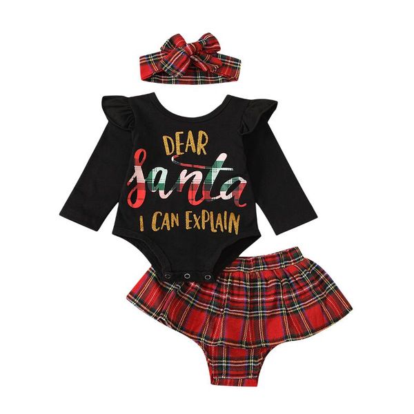 clothing sets 3pcs born baby girls christmas outfits, infant letter santa sleeve round neck romper + plaid pantskirt headband, White
clothing sets 3pcs born baby girls christmas outfits, infant letter santa sleeve round neck romper + plaid pantskirt headband, White