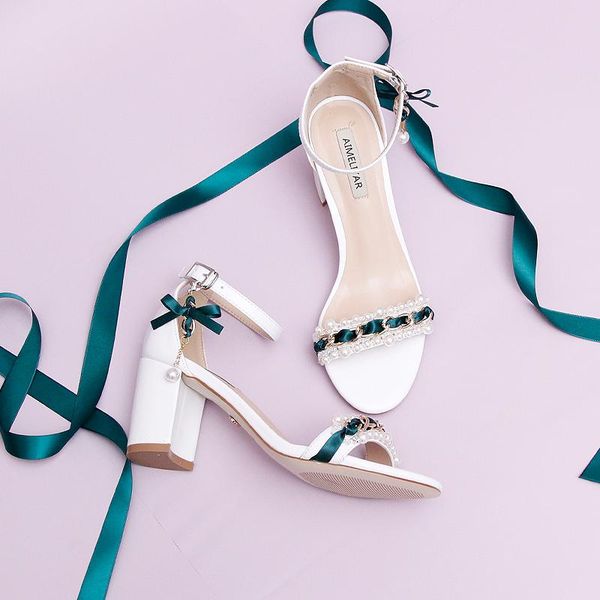 sandals green bow pearl pendant hollow one word with thick heel women's sandals fairy fragrance size elegant women's shoes new, Black
sandals green bow pearl pendant hollow one word with thick heel women's sandals fairy fragrance size elegant women's shoes new, Black