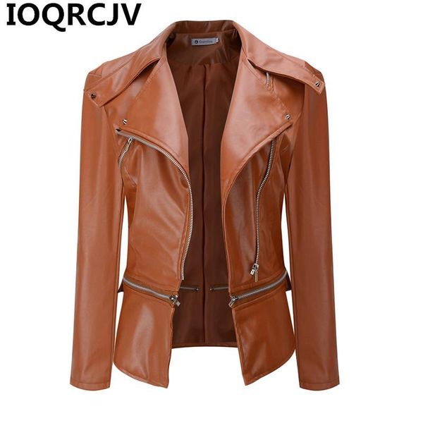 2021 spring loose pu faux leather jacket women zipper moto biker jacket lady autumn female basic coat plus size outerwear r527, Black
2021 spring loose pu faux leather jacket women zipper moto biker jacket lady autumn female basic coat plus size outerwear r527, Black