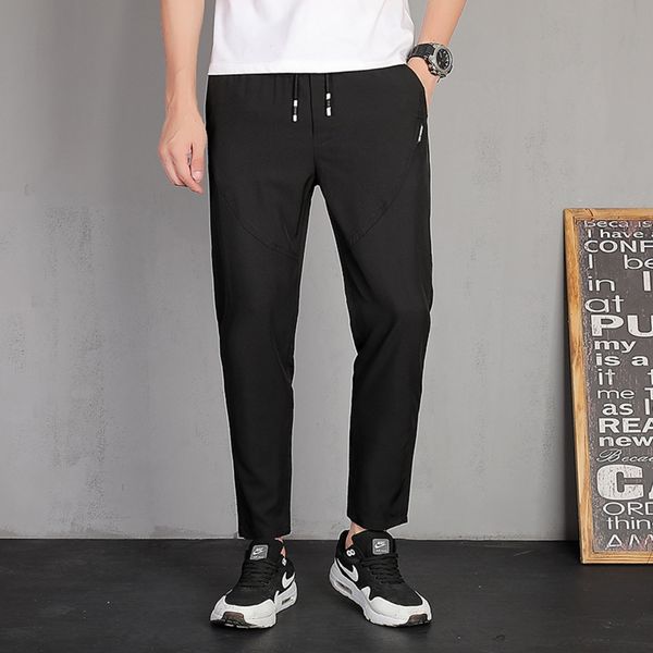 rc2wf men's splicing casual casual straight fashion micro tube drawstring elastic pants thin sports elastic solid color sports pants im, Blue
rc2wf men's splicing casual casual straight fashion micro tube drawstring elastic pants thin sports elastic solid color sports pants im, Blue